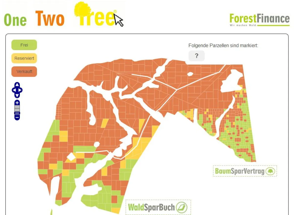 Online Wald kaufen mit