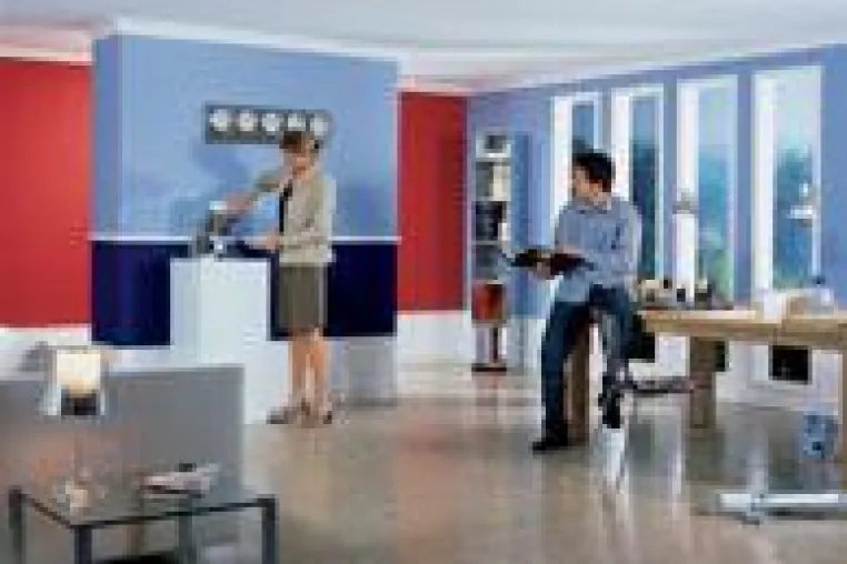 Bild: Farbe im Büro – mehr Zufriedenheit im Job