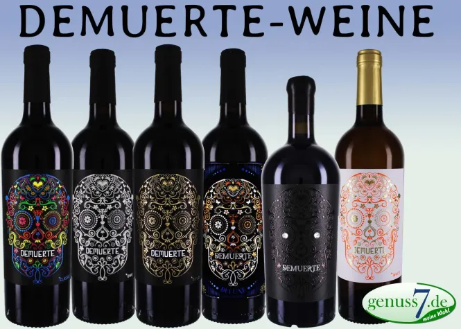 Totenkopf Weine von Demuerte bei genuss7 Bild: Totenkopf Weine von Demuerte bei genuss7