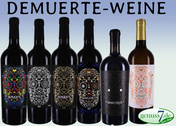Totenkopf Weine von Demuerte bei genuss7 Bild: Totenkopf Weine von Demuerte bei genuss7