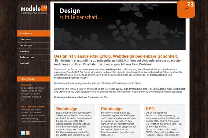 Koblenzer Werbeagentur mit neuem Webauftritt Bild: Koblenzer Werbeagentur mit neuem Webauftritt