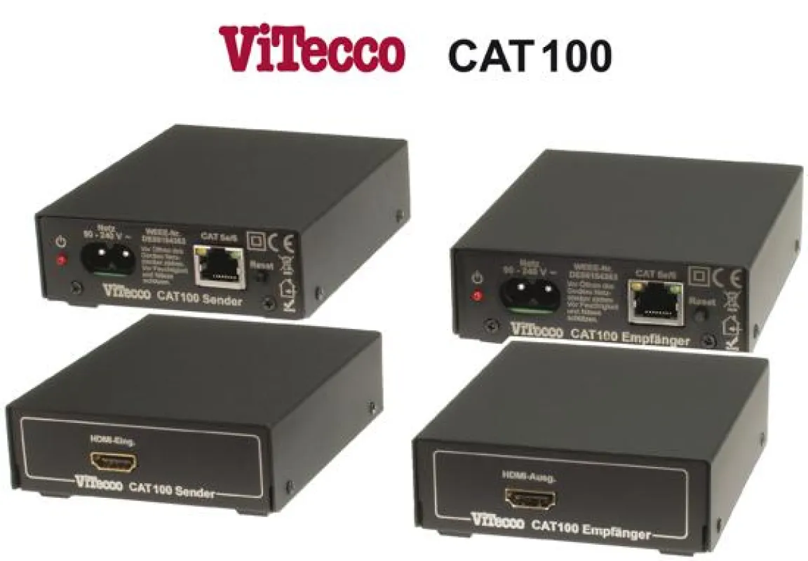 HDMI CAT Extender ViTecco CAT 100