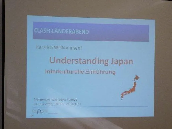 „Understanding Japan“ - Clash Consulting hat ihr erstes Einführungsseminar erfolgreich durchgeführt. Bild: „Understanding Japan“ - Clash Consulting hat ihr erstes Einführungsseminar erfolgreich durchgeführt.