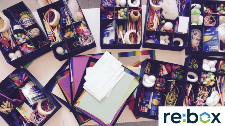Bild: Design Thinking Workshops werden nachhaltiger - re:box startet Leasingmodell für Kreativmaterial