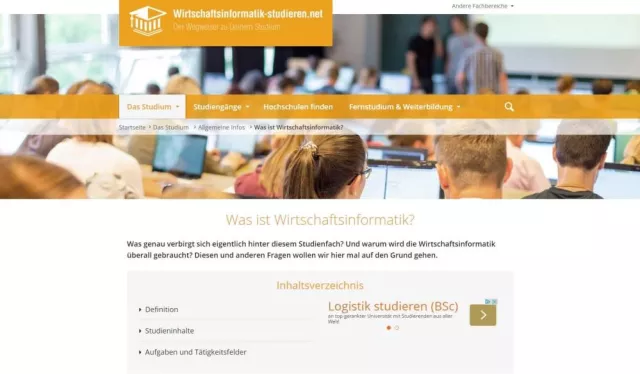 Bild: Neuer Studienführer zum Wirtschaftsinformatik Studium