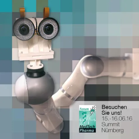 FRAMOS zeigt hochpräzises Optisches Tracking System auf dem MedTech Summit 2016 Bild: FRAMOS zeigt hochpräzises Optisches Tracking System auf dem MedTech Summit 2016