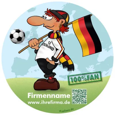 Bild: Deutschlandfan als Shirt und Giveaway