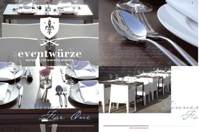 eventwürze bringt Katalog mit neuen Möbeln und Themenarrangements raus Bild: eventwürze bringt Katalog mit neuen Möbeln und Themenarrangements raus