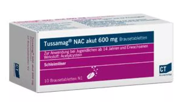 Bild: CT-Firstline-Ticker | Löst den Husten: Tussamag® NAC akut Brausetabletten von CT Arzneimittel