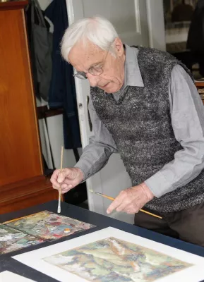 Bild: Ausstellungseröffnung in der Rektoratsvilla der Hochschule Harz: Natur und Umwelt – erlebt und gestaltet