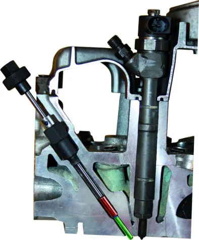 Schornsteinfegereinsatz beim Glühkerzenwechsel Bild: Schornsteinfegereinsatz beim Glühkerzenwechsel