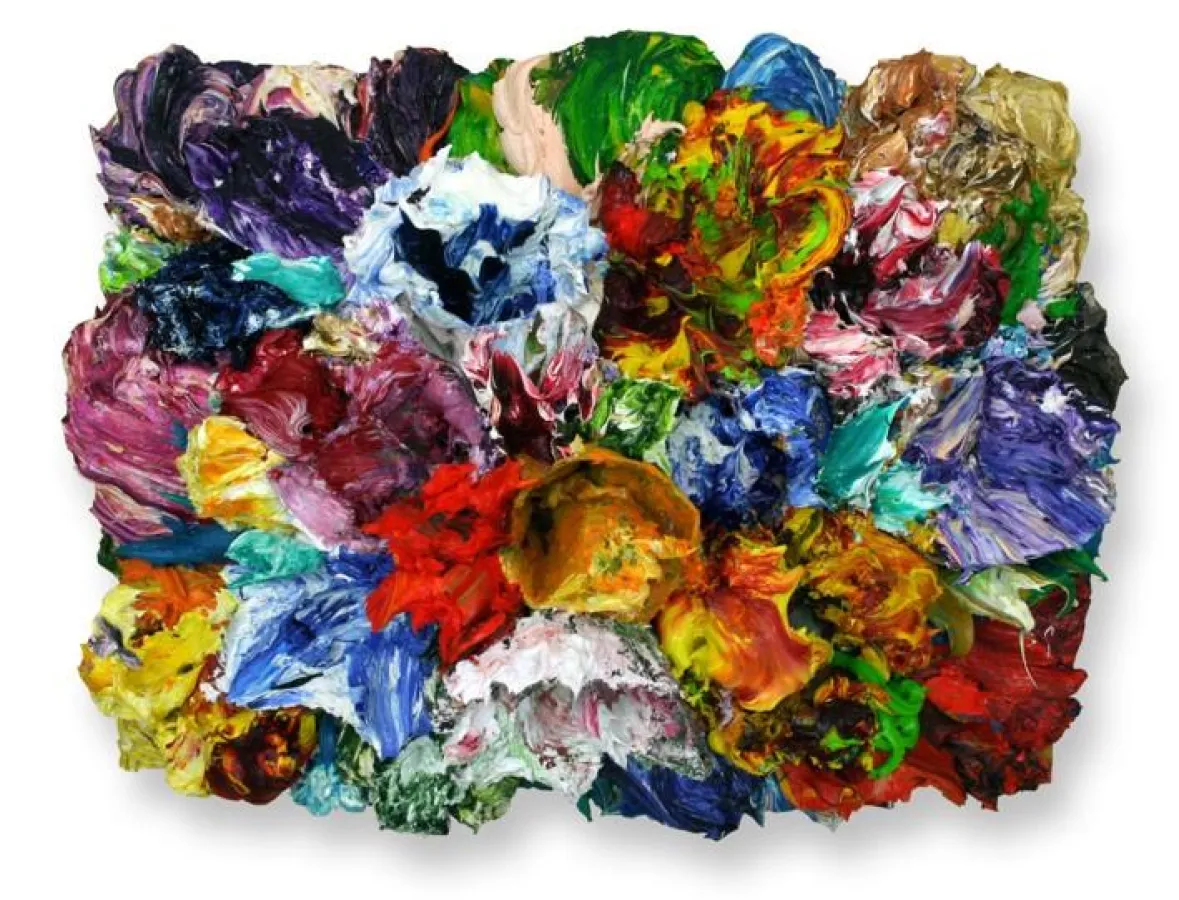 Jochen Schambeck, Make up (26), 2007, Öl und Ateliermaterial auf Holz, 34 x 43 x 20 cm