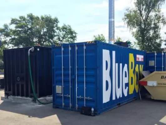 Bild: Biologische Aufbereitung von Gärresten und Gülle