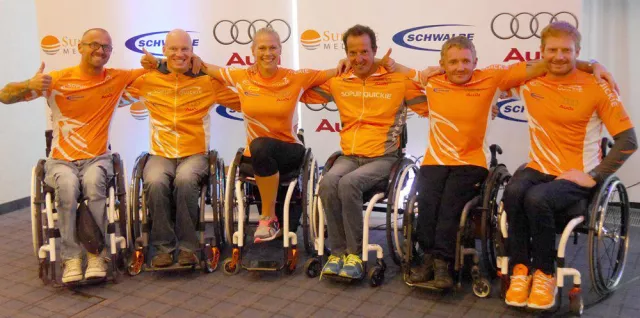 Bild: Christiane Reppe und Vico Merklein sind Gesamtsieger der Handbike-Trophy 2015