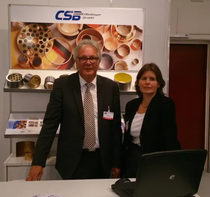 Bild: Hohe Besucherfrequenz auf dem Forum Maschinenbau von überregionalen Firmen überrascht CSB Gleitlager positiv