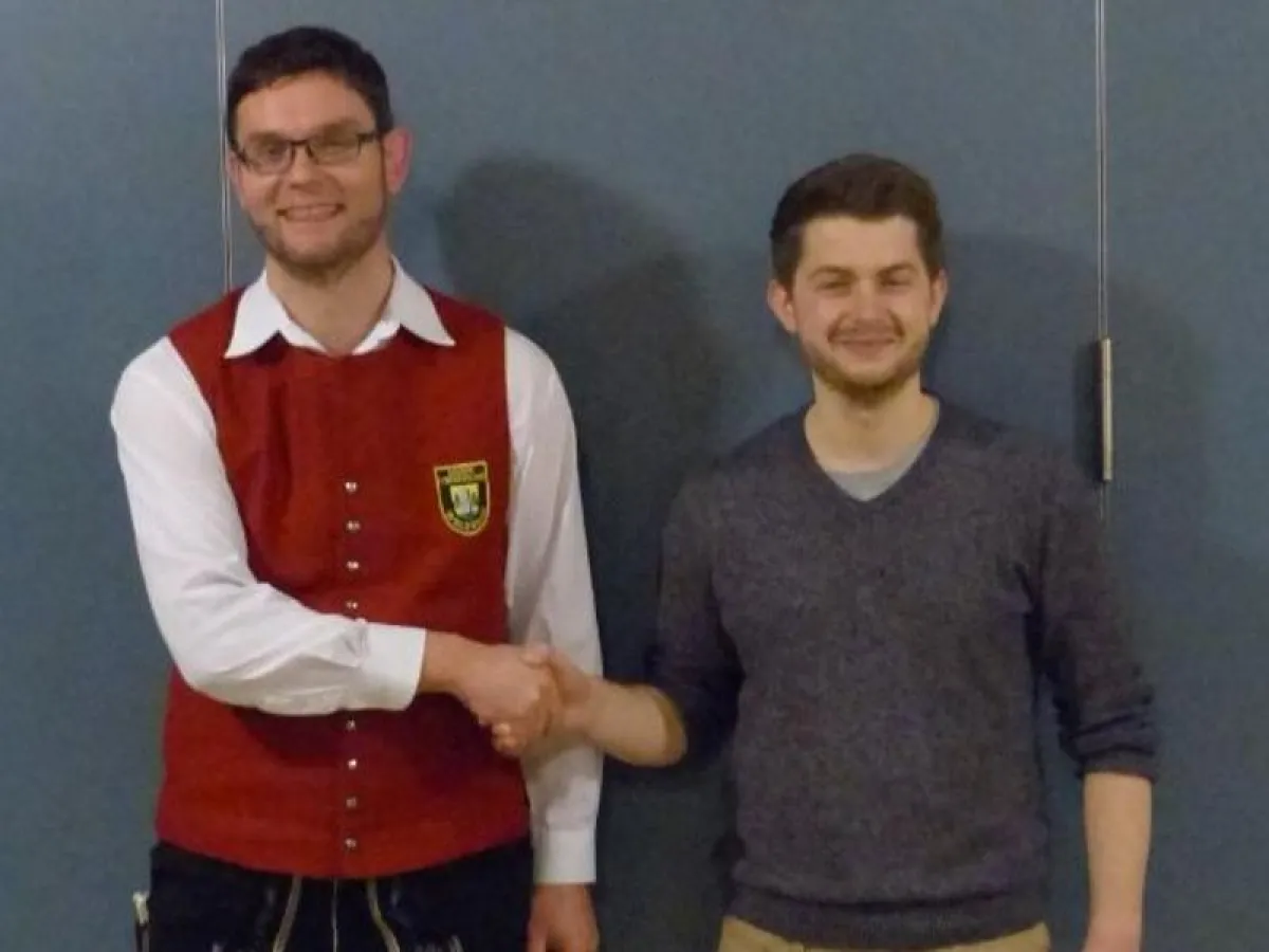 Vorstand Stefan Weishaupt und Dirigent Uli Thanner