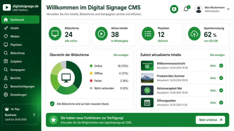 Bild: Wirtschaftlichkeit rückt bei Digital-Signage-Lösungen in den Vordergrund