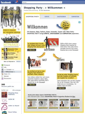 Bild: Die Renaissance der Verkaufsparty: Der Shoppingparty Marktplatz