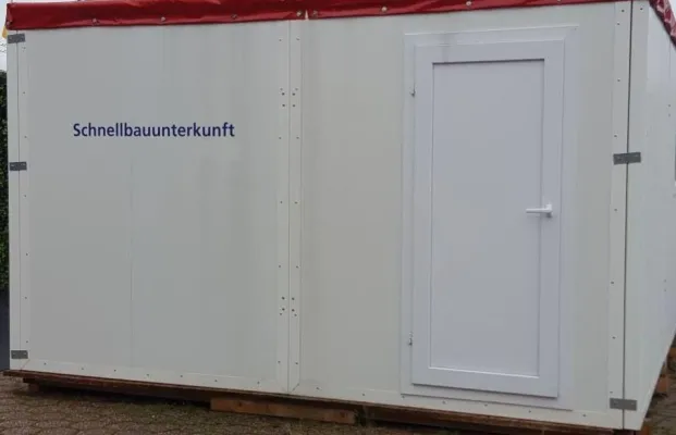 Bild: Southco-Verriegelungen für Schnellbau-Unterkünfte