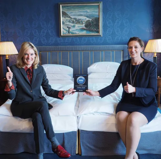 Clean-Sleeping Award für die Schweiz: vorbildliche Bettenhygiene in der Hotellerie würdigen Bild: Clean-Sleeping Award für die Schweiz: vorbildliche Bettenhygiene in der Hotellerie würdigen