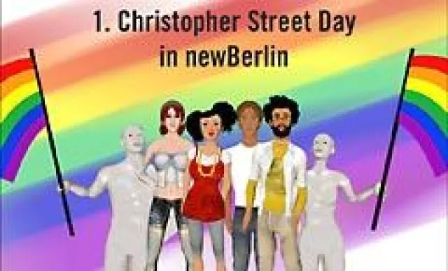 newBERLIN und Second Life Radio 2 laden ein zum virtuellen CHRISTOPHER STREET DAY (CSD) am 23. Juni Bild: newBERLIN und Second Life Radio 2 laden ein zum virtuellen CHRISTOPHER STREET DAY (CSD) am 23. Juni