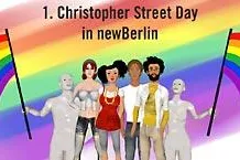 Bild: newBERLIN und Second Life Radio 2 laden ein zum virtuellen CHRISTOPHER STREET DAY (CSD) am 23. Juni
