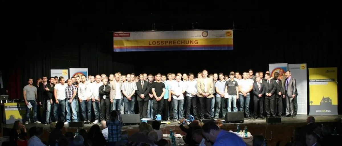 Die jungen Gesellen für das regionale Handwerk.