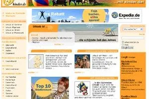 Bild: Urlaubsbereich von kinder.de neu gestartet