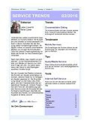 „Service mit verschiedenen Medien“ – Aktuelle Ausgabe des Newsletter SERVICE TRENDS jetzt erhältlich Bild: „Service mit verschiedenen Medien“ – Aktuelle Ausgabe des Newsletter SERVICE TRENDS jetzt erhältlich