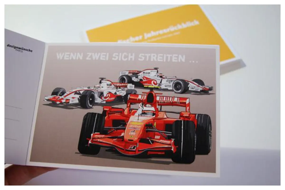 Grafischer Jahresrückblick - 15 illustrierte Postkarten zum Jahr 2007