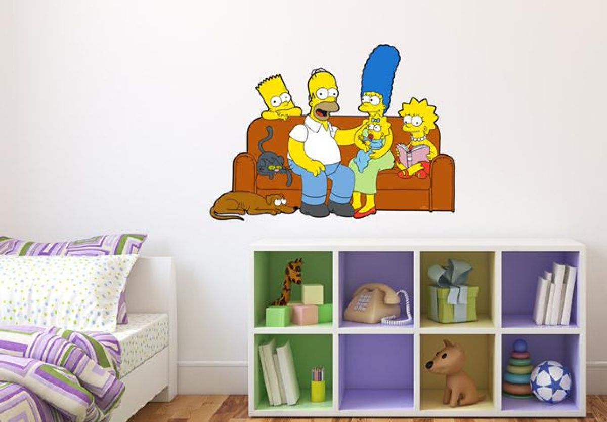 – Fans Kultserie - Die Dekoration openPR für der Wandtattoos Simpsons