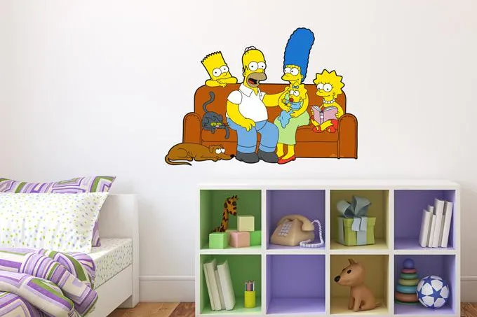 Bild: Die Simpsons Wandtattoos – Dekoration für Fans der Kultserie