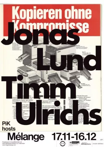 Bild: Jonas Lund / Timm Ulrichs / MÉLANGE zu Gast im PiK