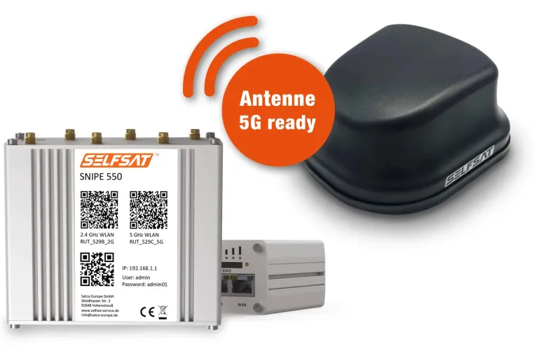 SELFSAT SNIPE 524 und SNIPE 550 Camping Router – Der Hersteller SELFSAT bringt das Internet in den Caravan Bild: SELFSAT SNIPE 524 und SNIPE 550 Camping Router – Der Hersteller SELFSAT bringt das Internet in den Caravan