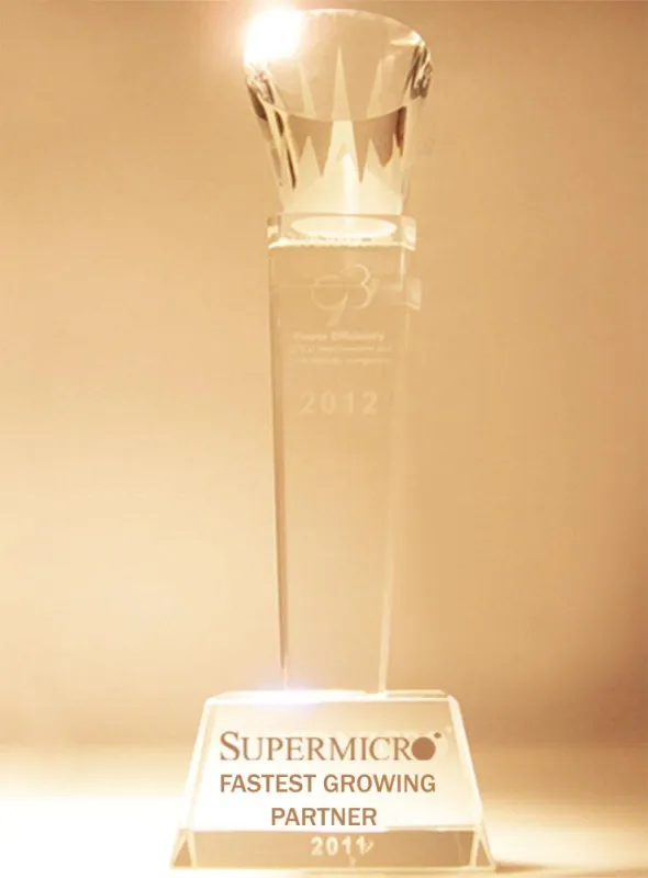 Auszeichnung SUPERMICRO FASTEST GROWING PARTNER
