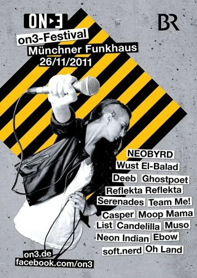 on3-Festival 2011 am 26. November im BR-Funkhaus
