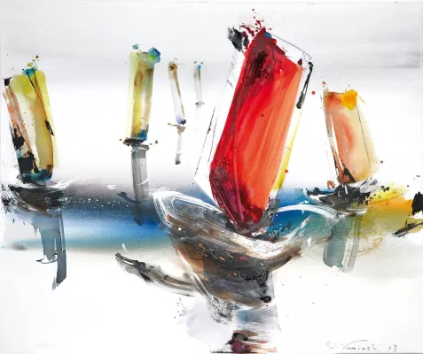 Bild: Sonderausstellung »Paul Kaminski« und »Eröffnung des Skulpturengartens«