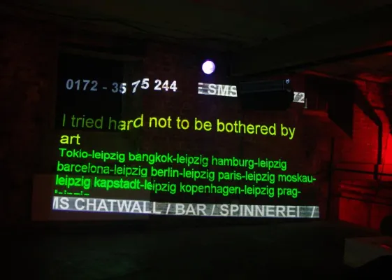 Bild: Rundgang Kunst in Leipzig endet mit SMS Installation