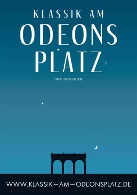 Bild: Aufbau Klassik am Odeonsplatz 2016 beginnt. Noch wenige Karten für BRSO am 17.7., Konzert am 16.7. ausverkauft