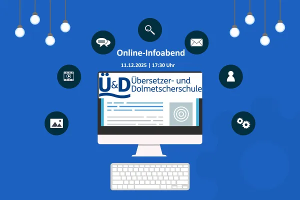 Infoabend für Berufe mit Sprachen als Online-Ausbildung: Webinar Deutsche Rechtssprache mit Fördermöglichkeit Bild: Infoabend für Berufe mit Sprachen als Online-Ausbildung: Webinar Deutsche Rechtssprache mit Fördermöglichkeit