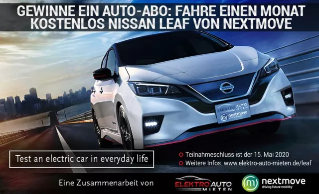 Bild: Einen Monat lang einen Nissan Leaf umsonst fahren