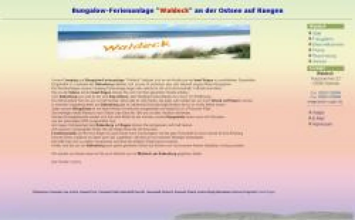 Ferienanlage Waldeck Bakenberg Insel Rügen