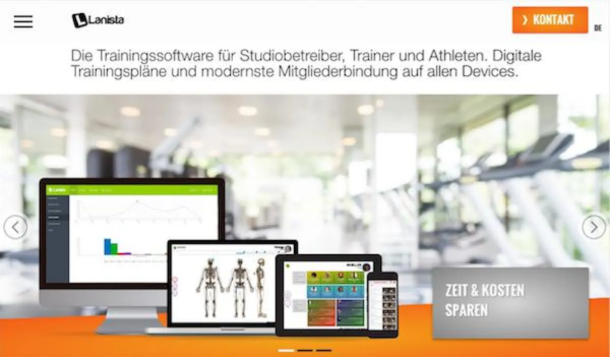 Lanista Website für Studiobetreiber