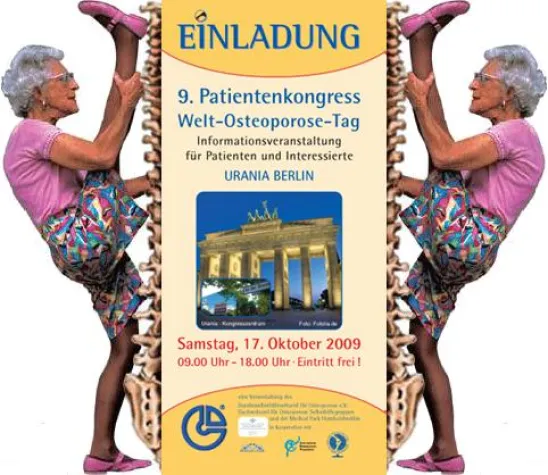 Bild: Einladung: 9. Patientenkongress Osteoporose, Urania, Berlin