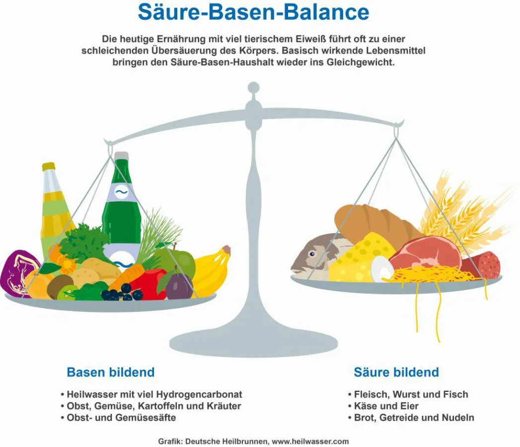 Infografik zur Säure-Basen-Balance