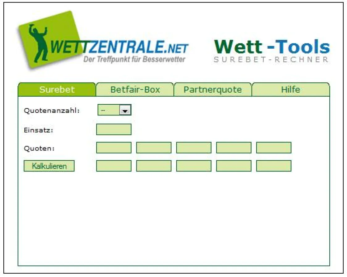 Surebet Rechner Wettzentrale