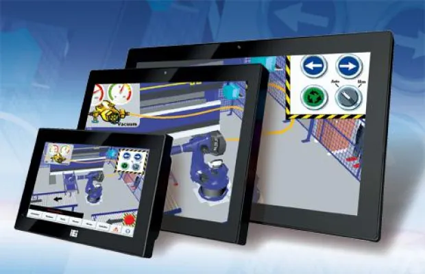 Bild: KompakteTouchpanel-PC's bieten IP64 frontseitig