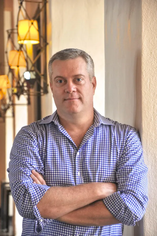 Porter Erismann, vormaliger Vice President von Alibaba, hält eine Keynote. (Foto: Dematic)