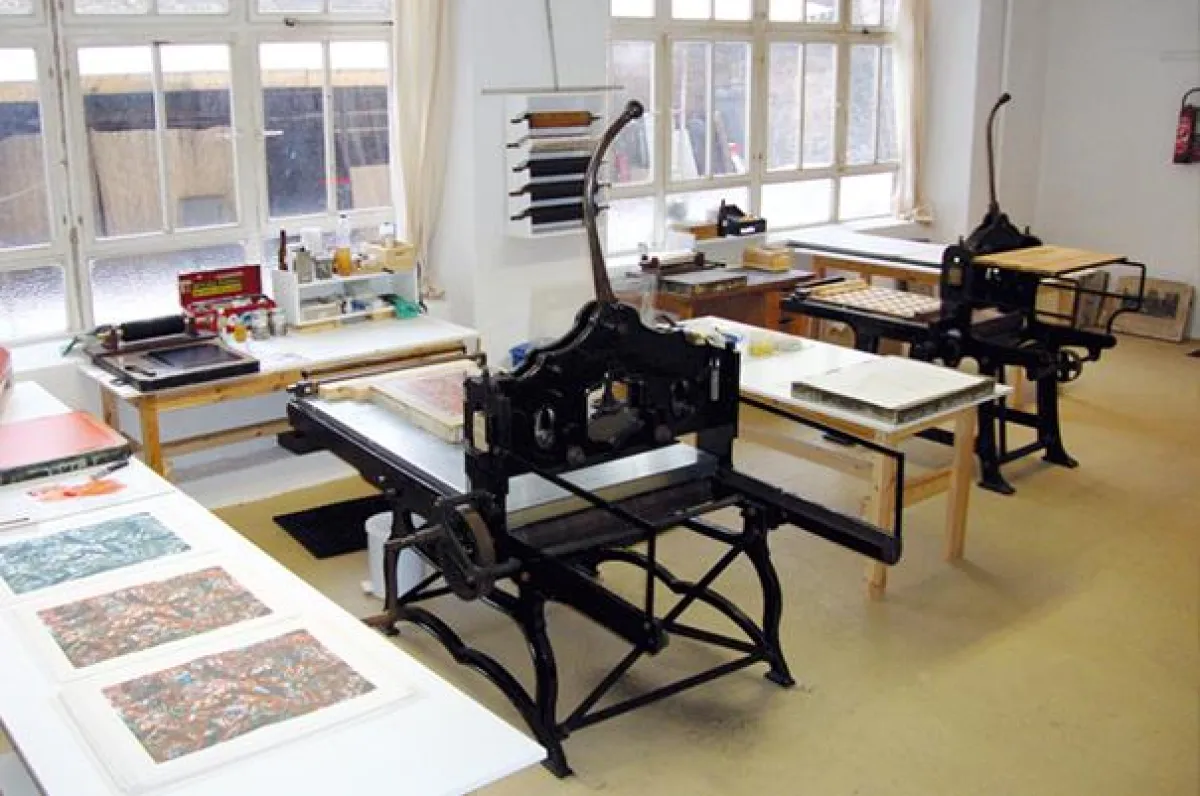 Blick in die neu eingerichtete Werkstatt.