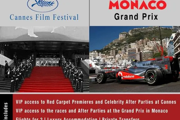 Bild: Neues VIP-Promotion-Paket: Cannes Film Festival und F1 Grand Prix in Monaco